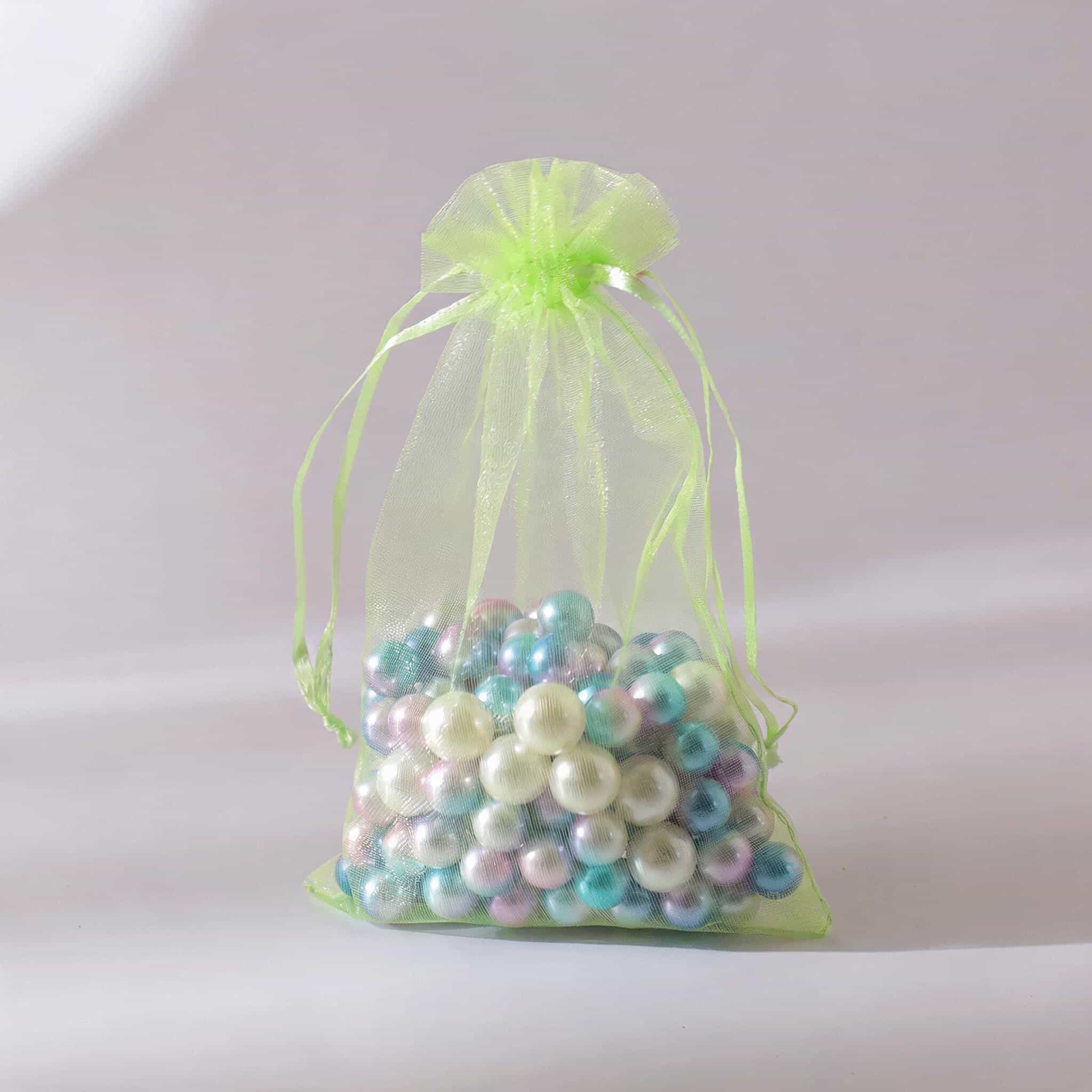 Organza Drawstring Gift Bag — Sheer Mesh Jewellery & Favour Pouch