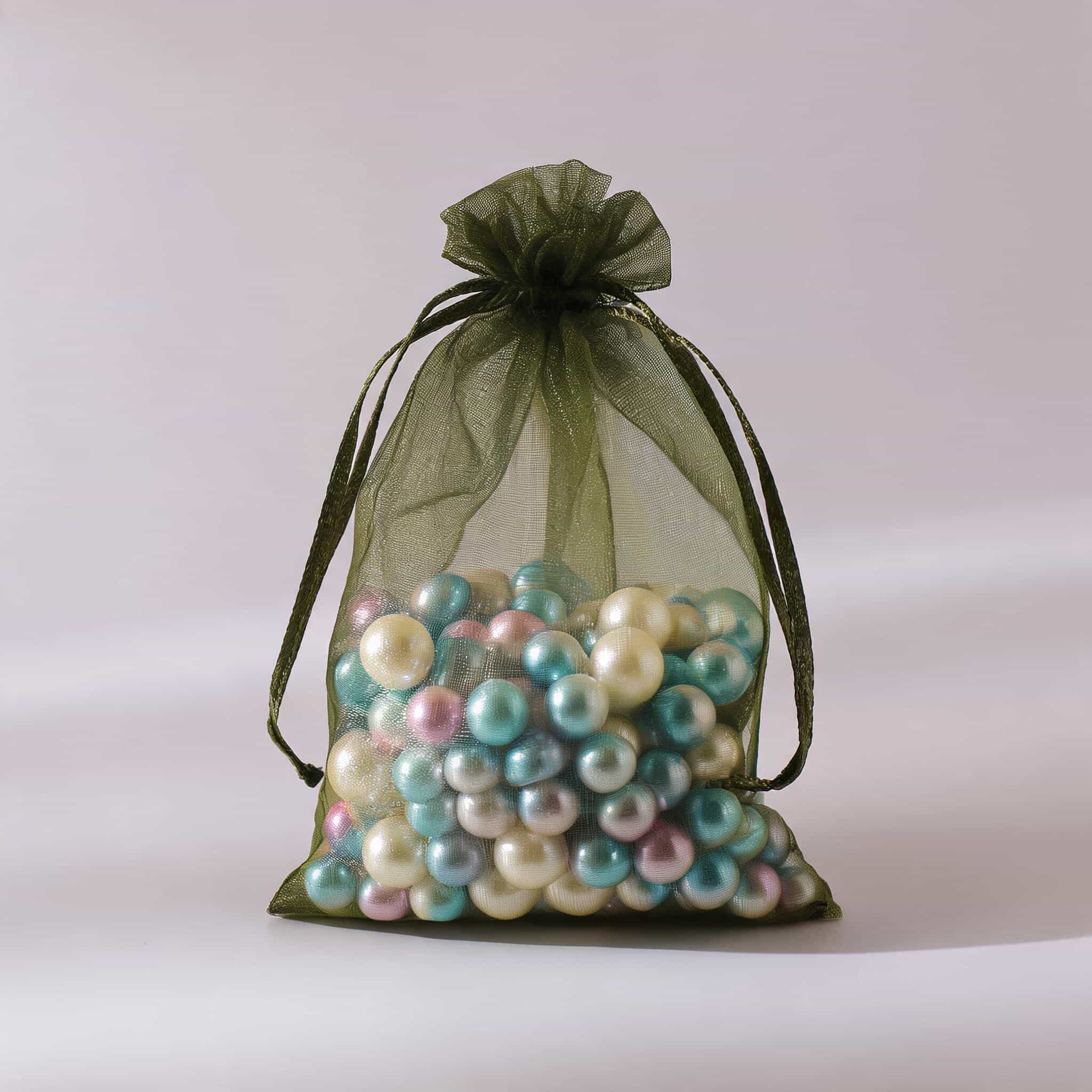Organza Drawstring Gift Bag — Sheer Mesh Jewellery & Favour Pouch