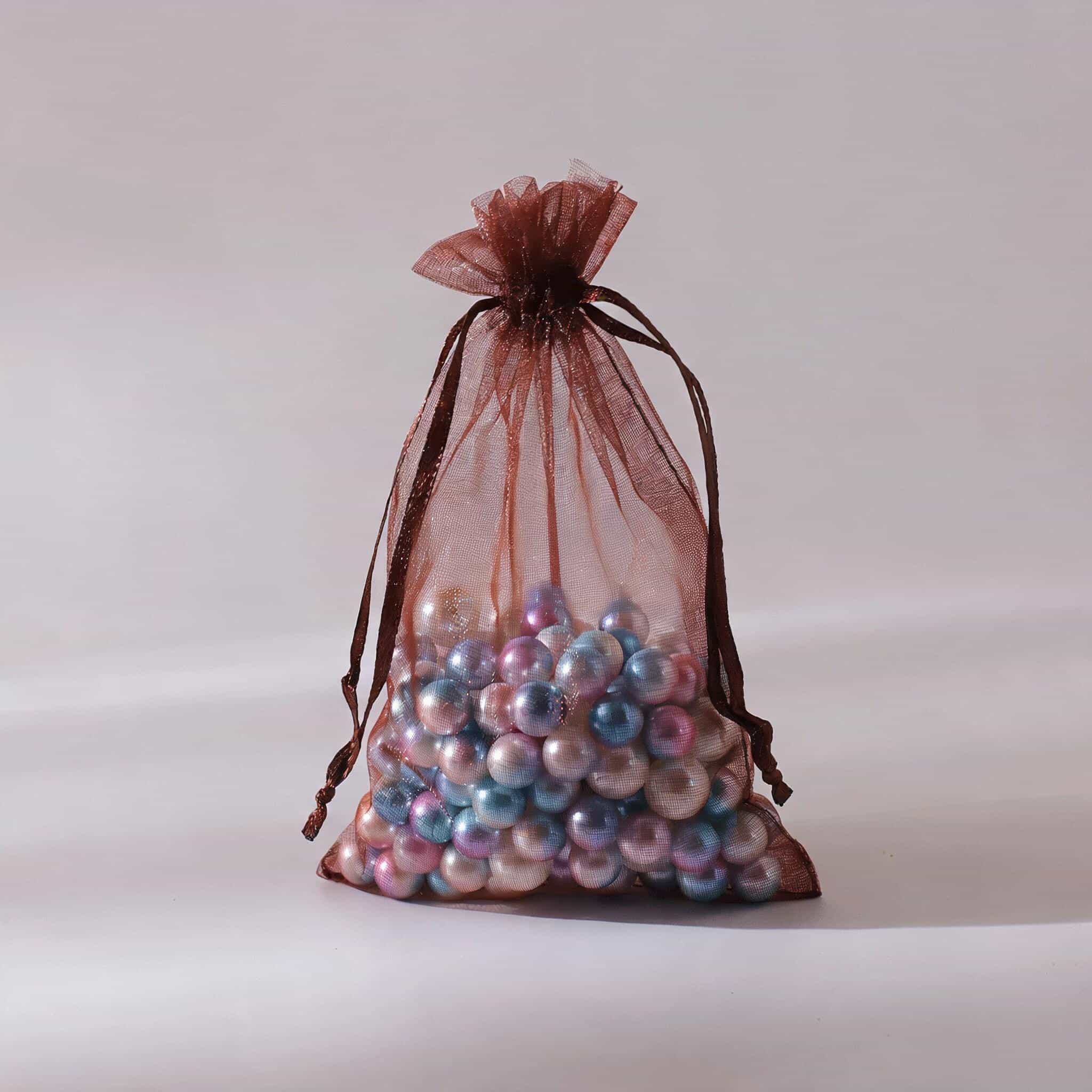 Organza Drawstring Gift Bag — Sheer Mesh Jewellery & Favour Pouch
