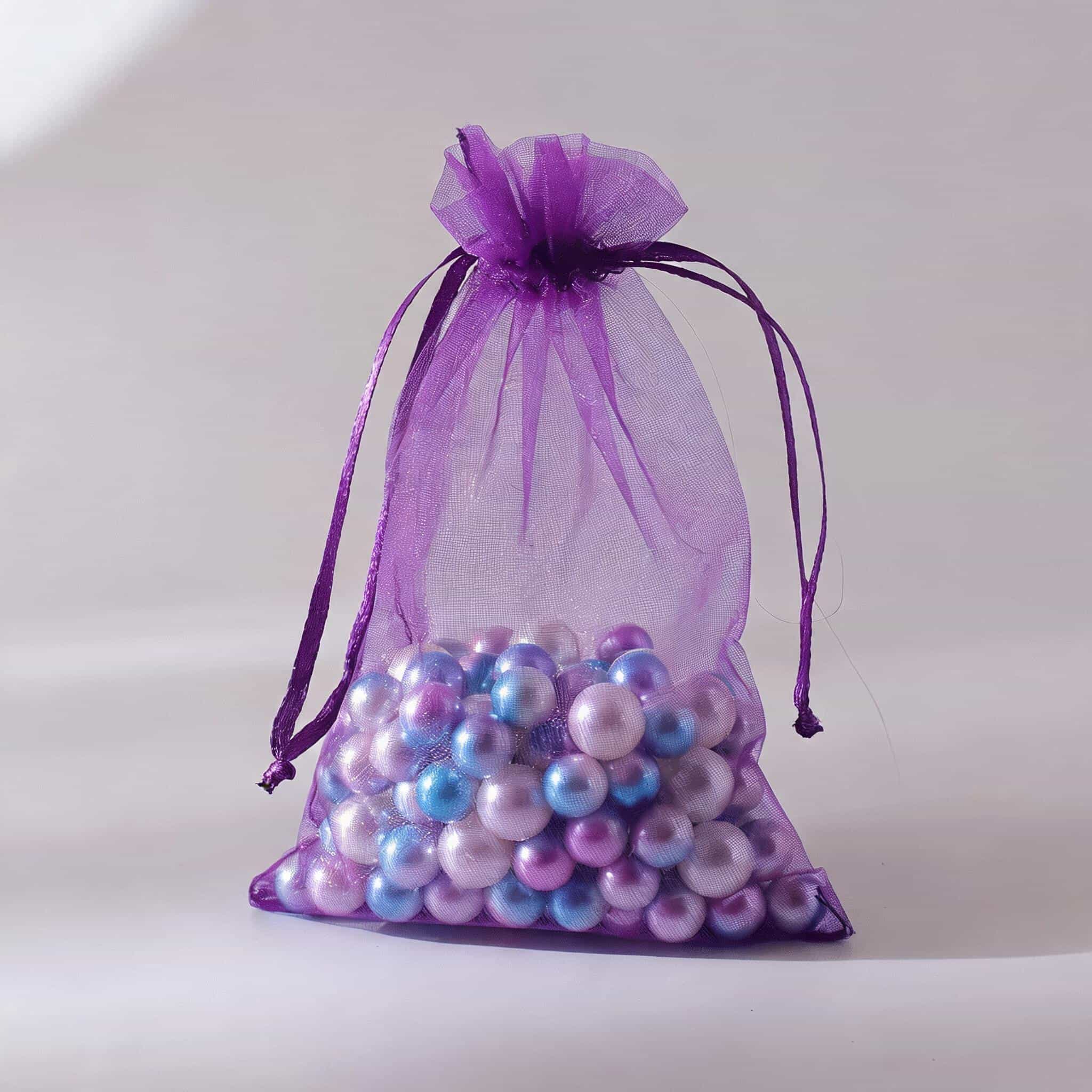 Organza Drawstring Gift Bag — Sheer Mesh Jewellery & Favour Pouch