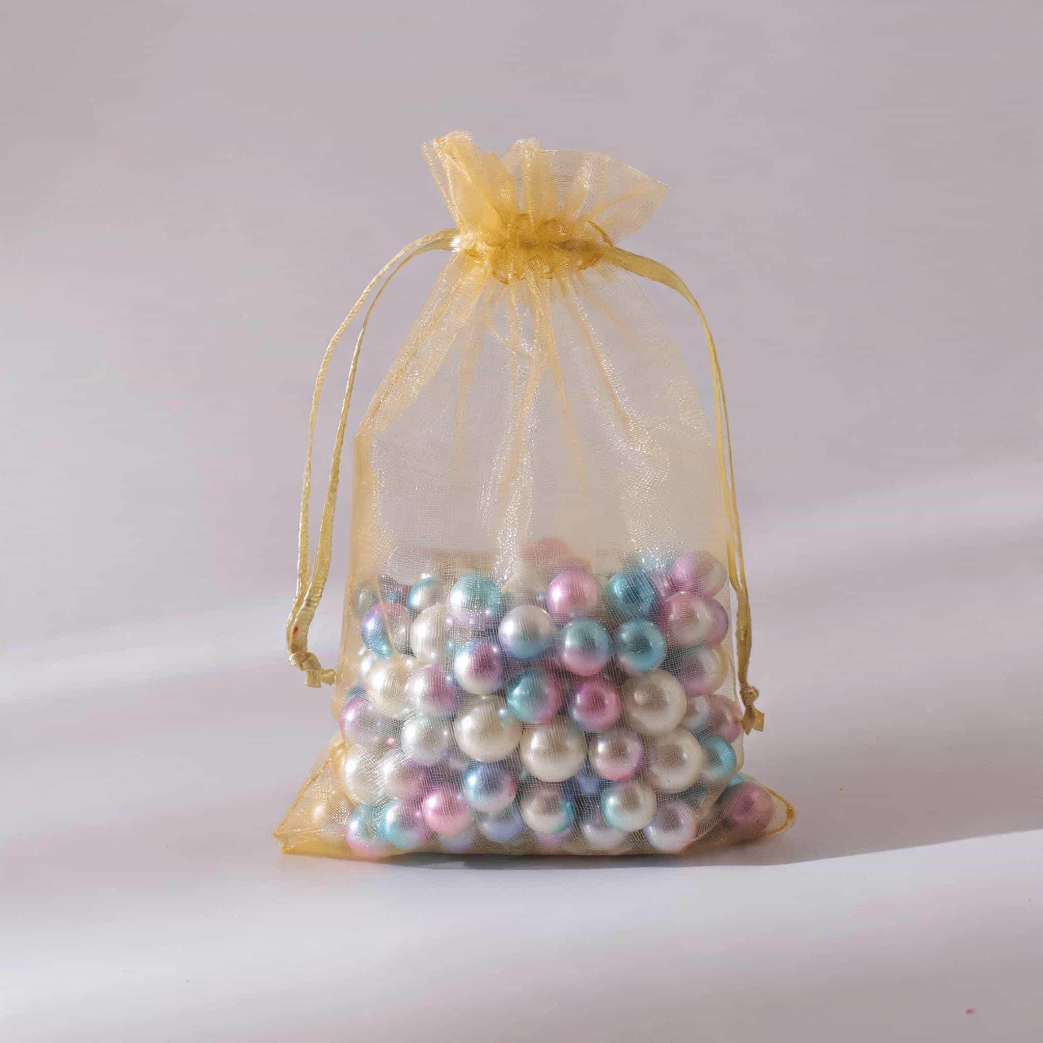 Organza Drawstring Gift Bag — Sheer Mesh Jewellery & Favour Pouch