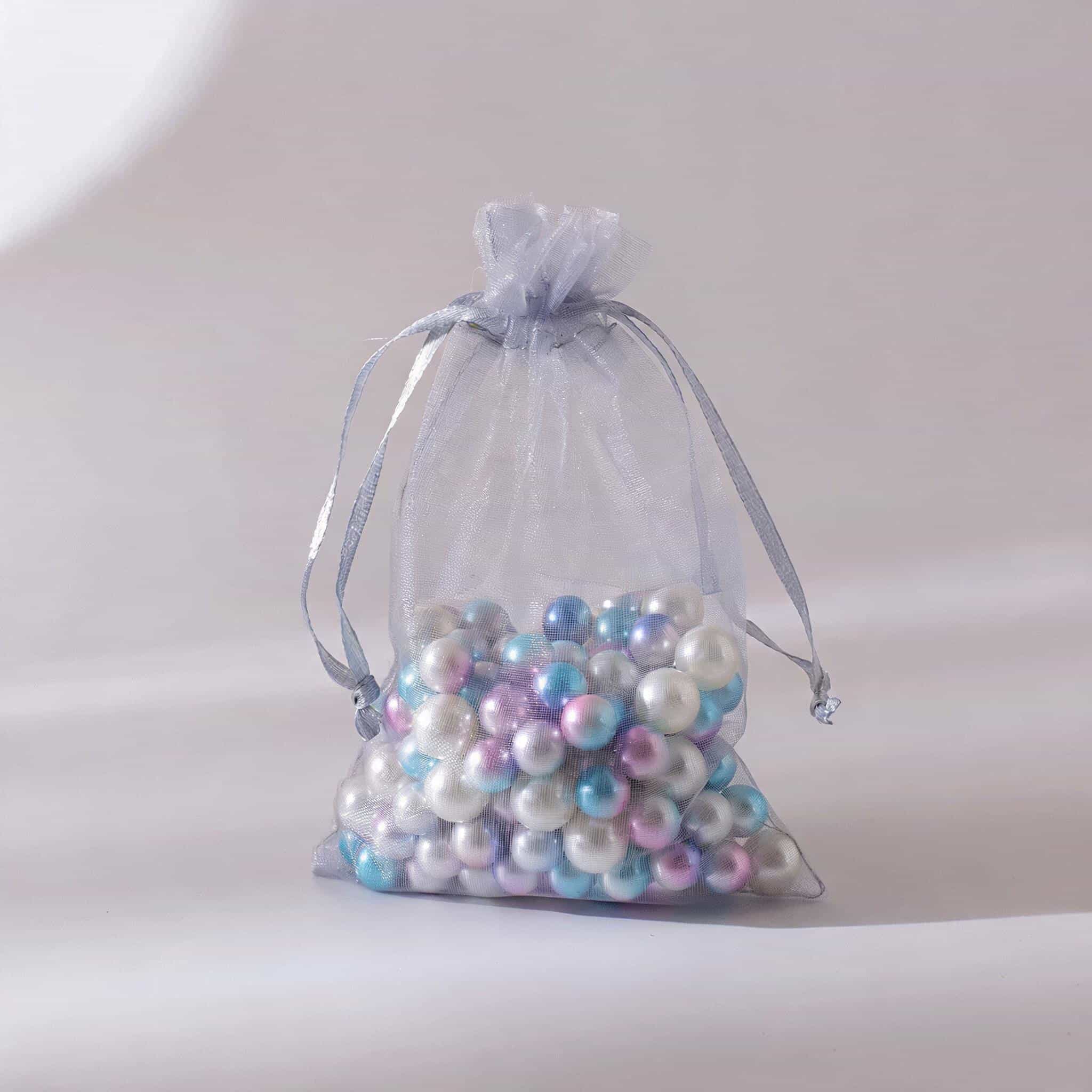 Organza Drawstring Gift Bag — Sheer Mesh Jewellery & Favour Pouch