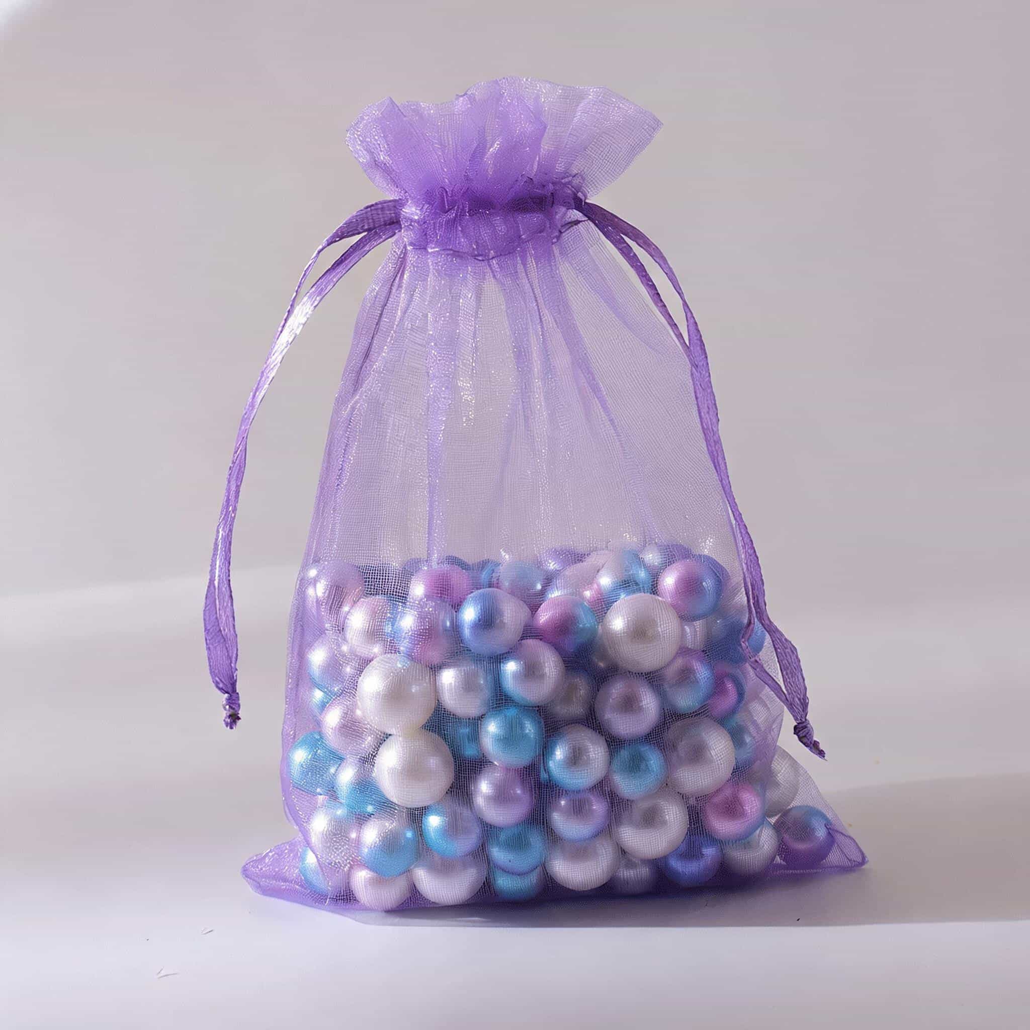 Organza Drawstring Gift Bag — Sheer Mesh Jewellery & Favour Pouch