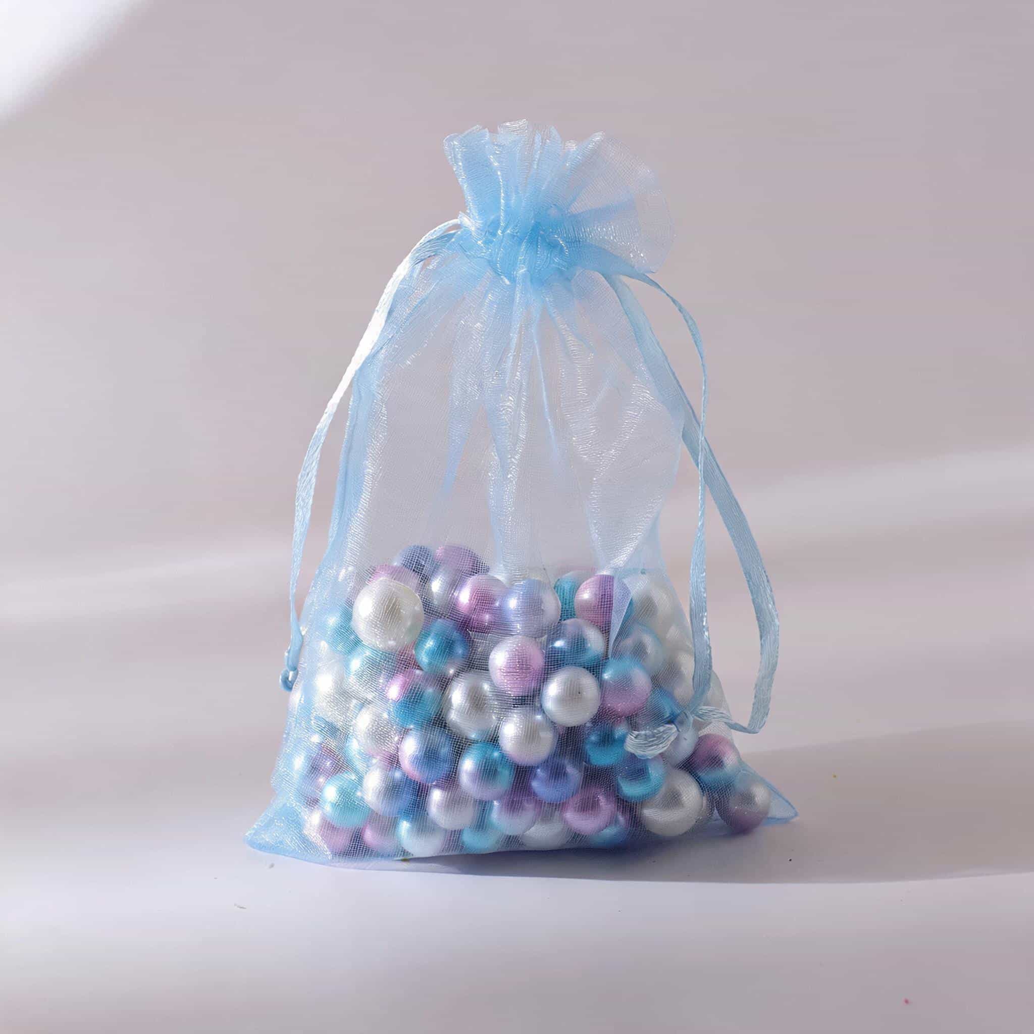 Organza Drawstring Gift Bag — Sheer Mesh Jewellery & Favour Pouch