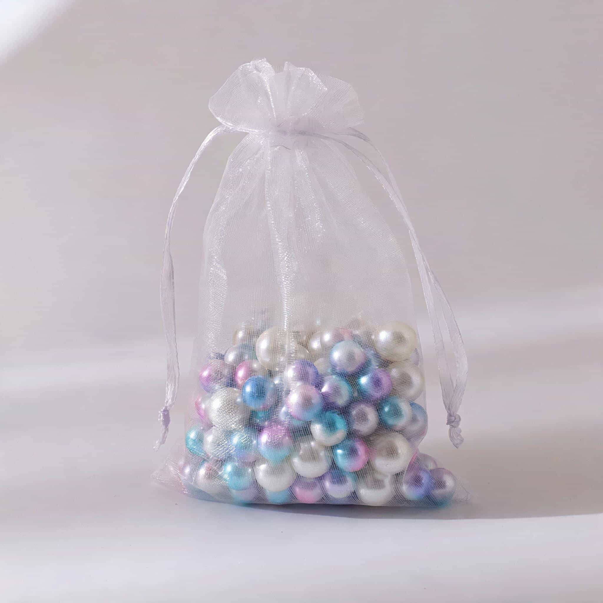 Organza Drawstring Gift Bag — Sheer Mesh Jewellery & Favour Pouch