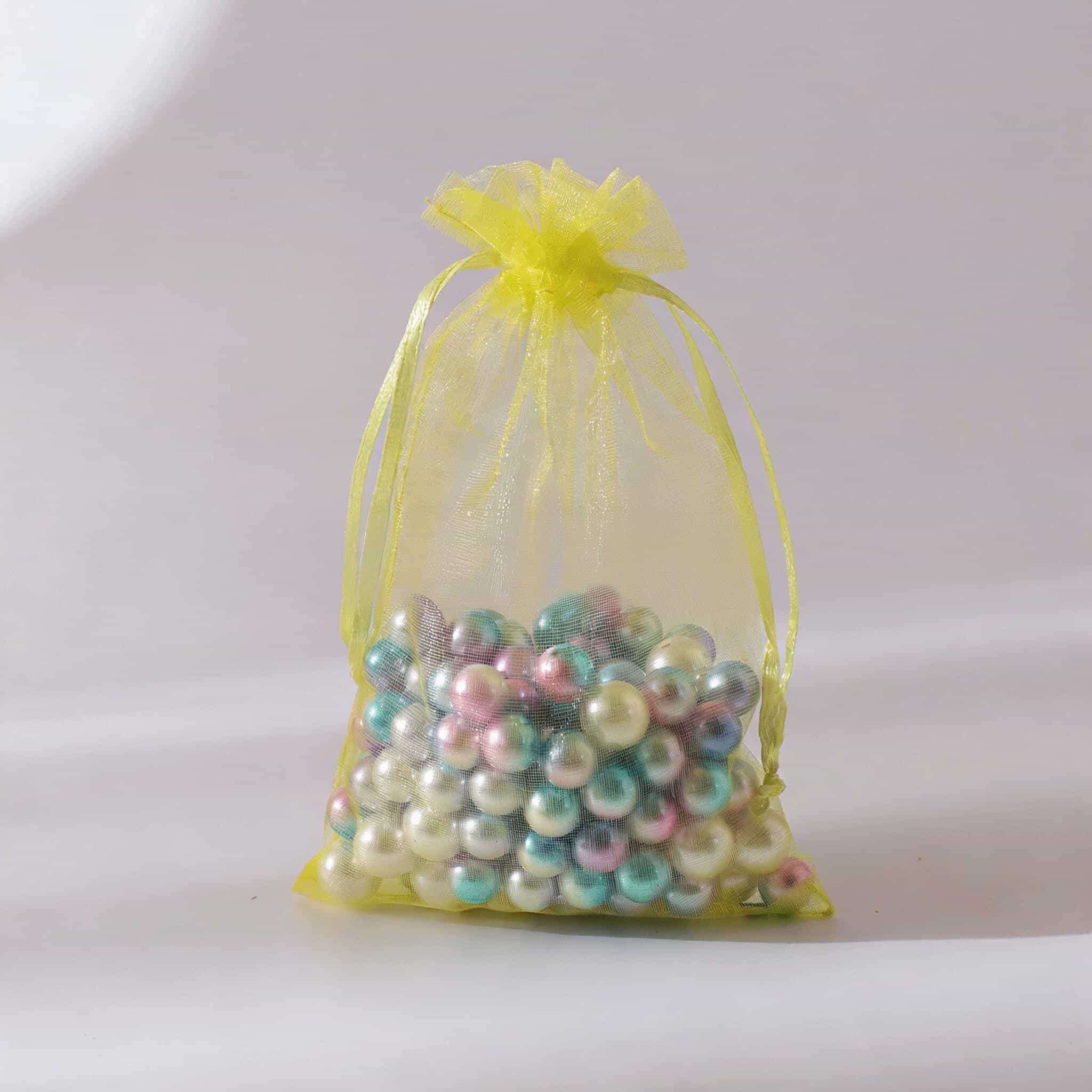 Organza Drawstring Gift Bag — Sheer Mesh Jewellery & Favour Pouch