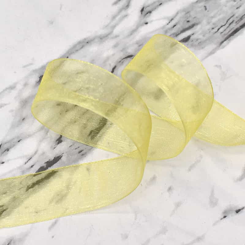 Sheer Organza Ribbon — Floral & Gift Wrap Voile, 45.7 m Roll