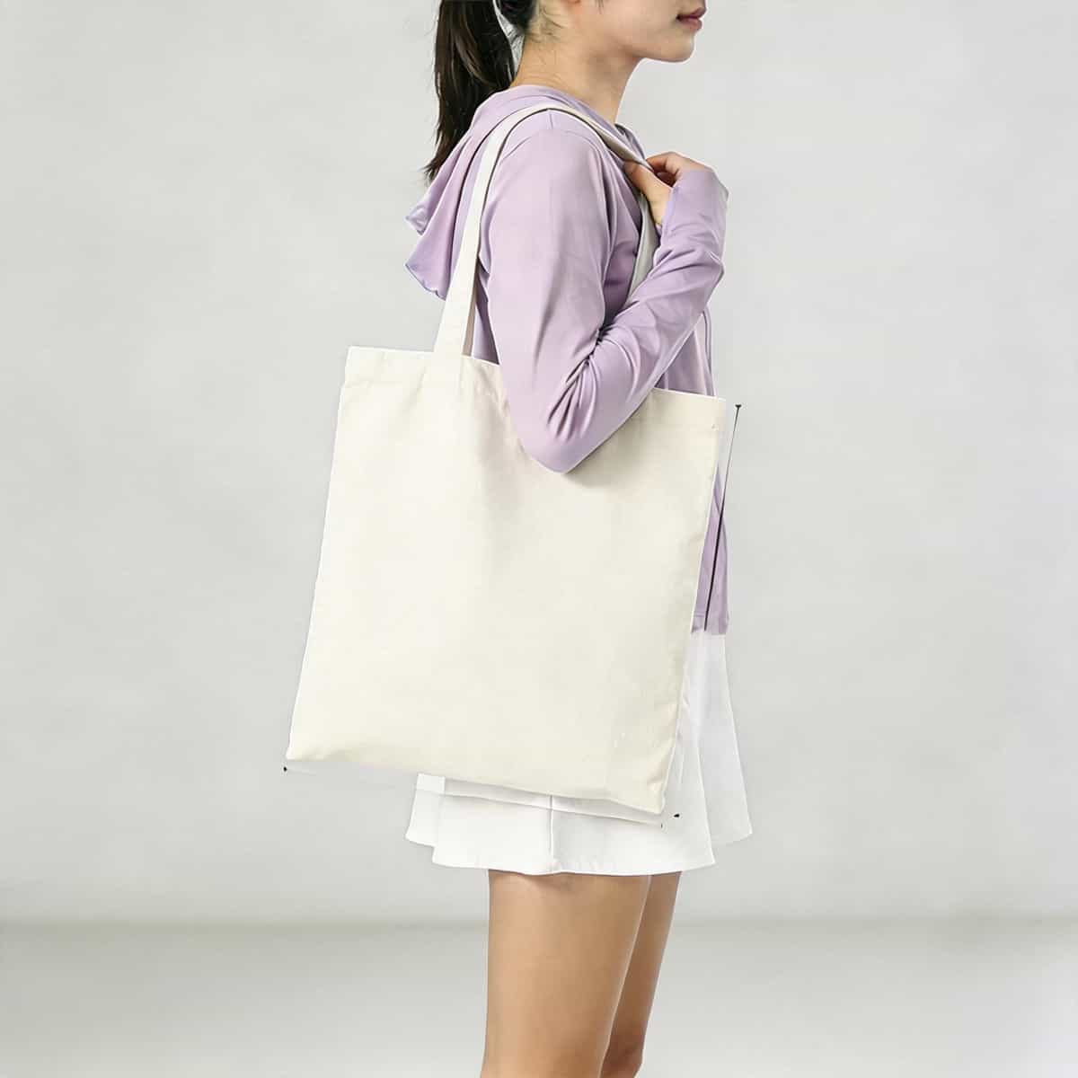 Blank Cotton Canvas Bag — In-Stock Plain Tote for Logo Printing
