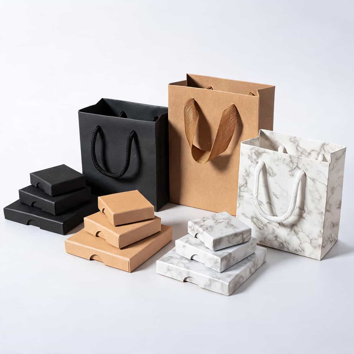 Jewelry Drawer Box — Marble & Matte Finish Retail Display Packaging