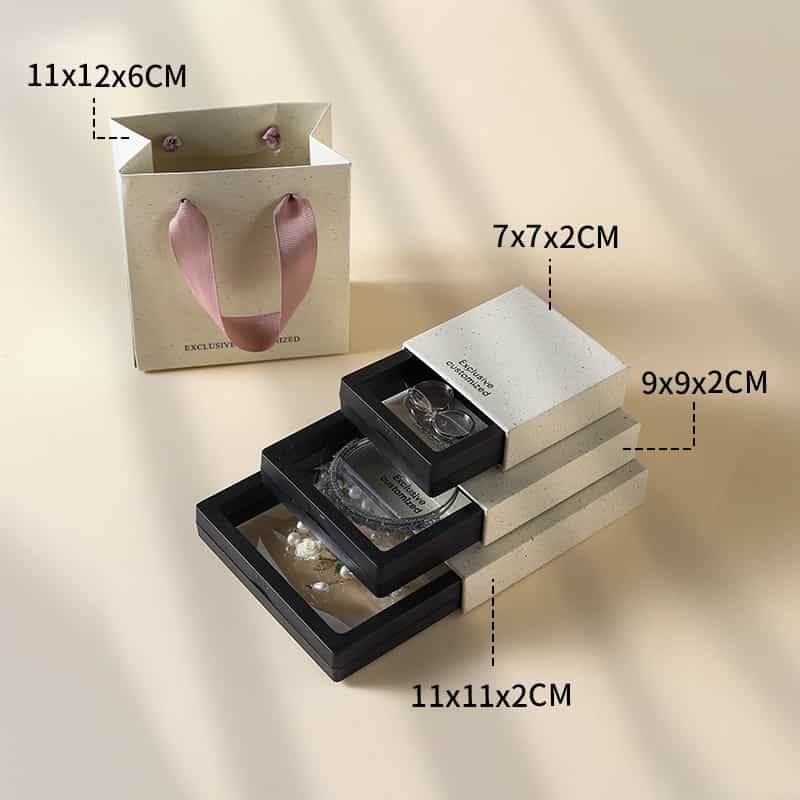 Jewelry Drawer Box — Marble & Matte Finish Retail Display Packaging