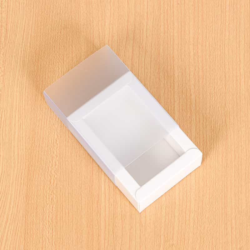 Foil-Stamped Drawer Box with PVC Window — Bookmark & Small Gift Packaging