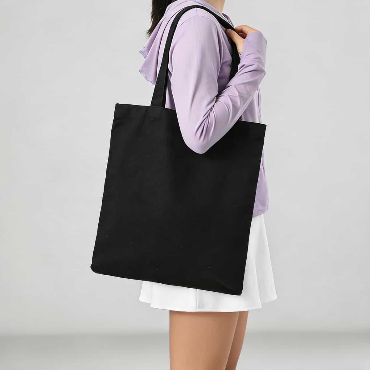 Blank Cotton Canvas Bag — In-Stock Plain Tote for Logo Printing