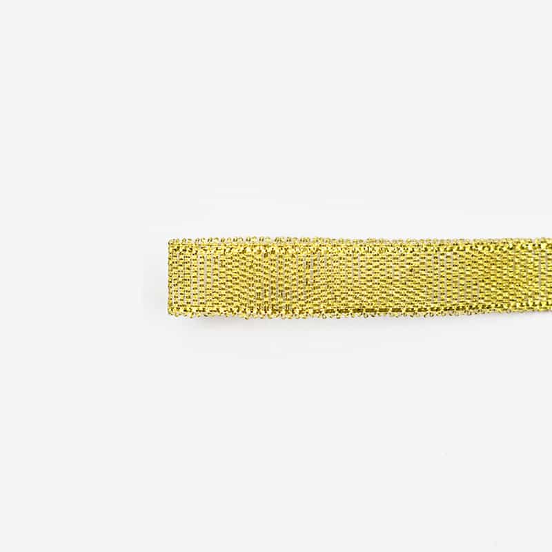 Metallic Glitter Ribbon — Gold & Silver Lurex Gift Trim