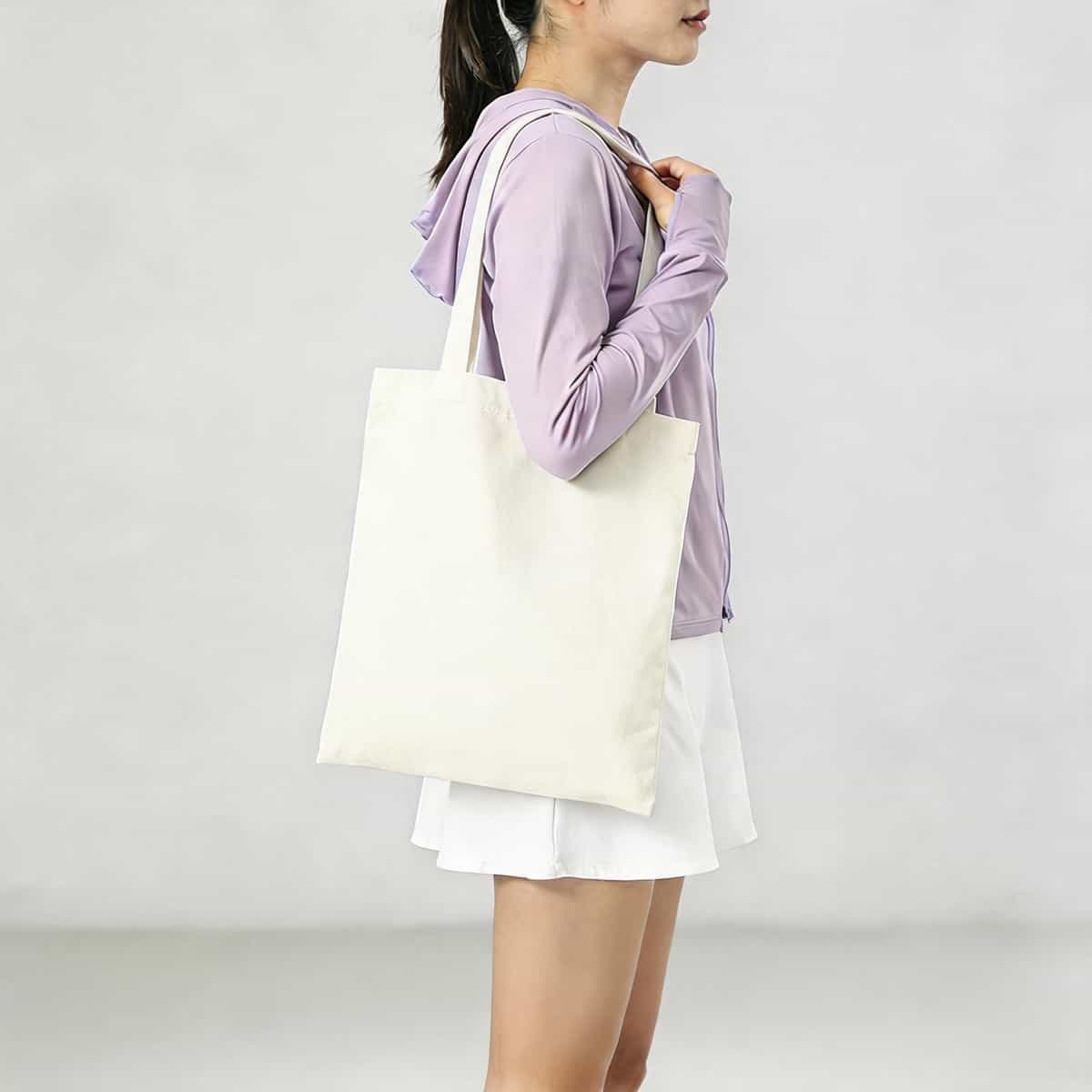 Blank Cotton Canvas Bag — In-Stock Plain Tote for Logo Printing