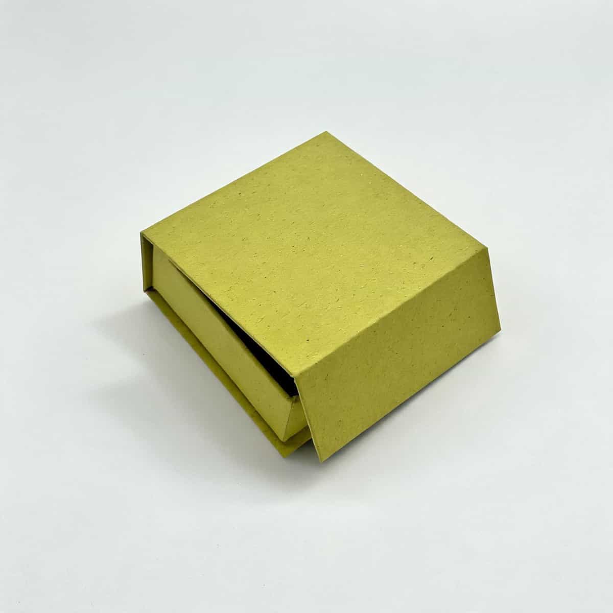 Slim Book-Style Jewelry Box —  Textured Paper Case