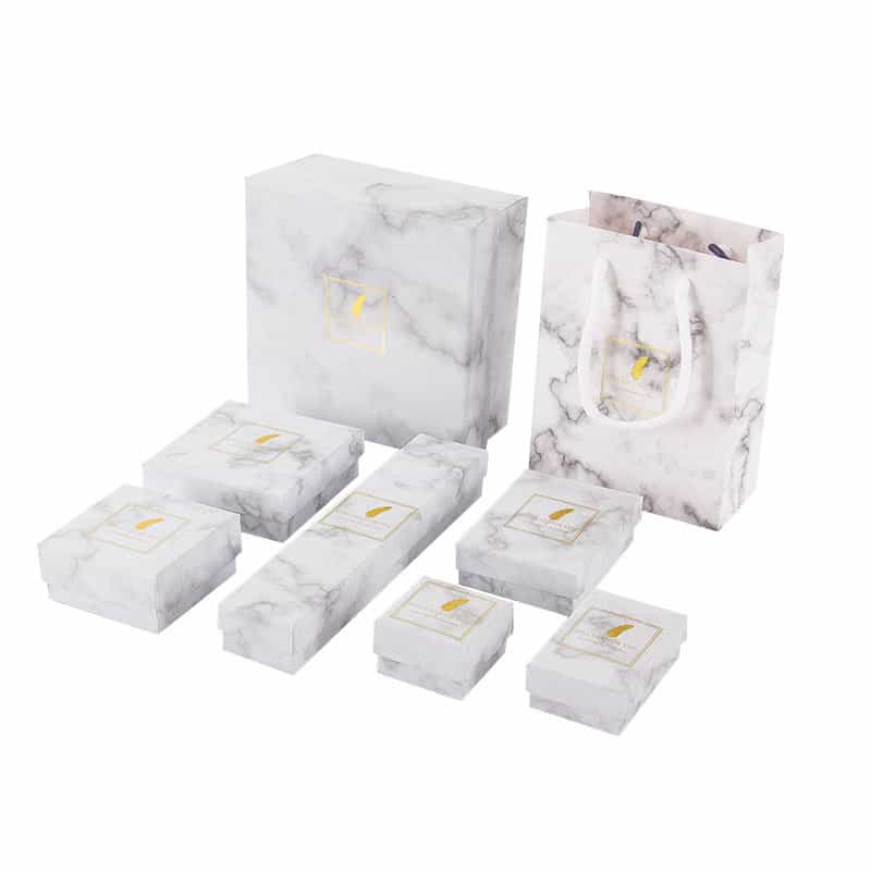 Jewelry Drawer Box — Marble & Matte Finish Retail Display Packaging