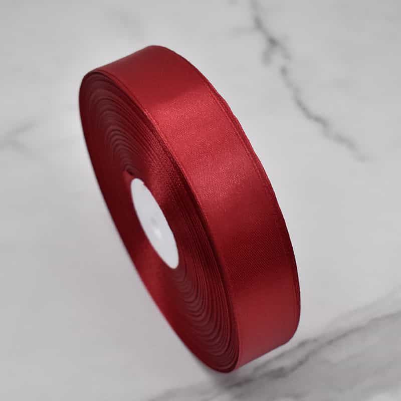 Custom Logo Printed Ribbon — 25 mm x 91 m Branded Satin