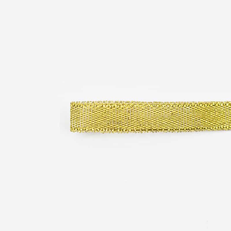 Metallic Glitter Ribbon — Gold & Silver Lurex Gift Trim