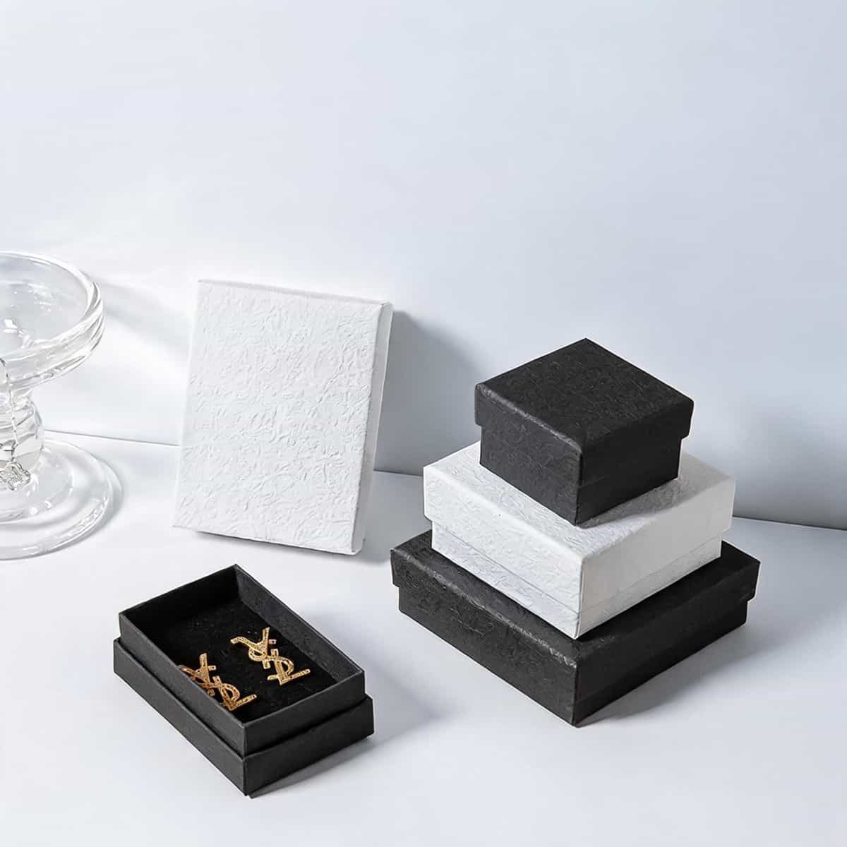 Jewelry Drawer Box — Marble & Matte Finish Retail Display Packaging