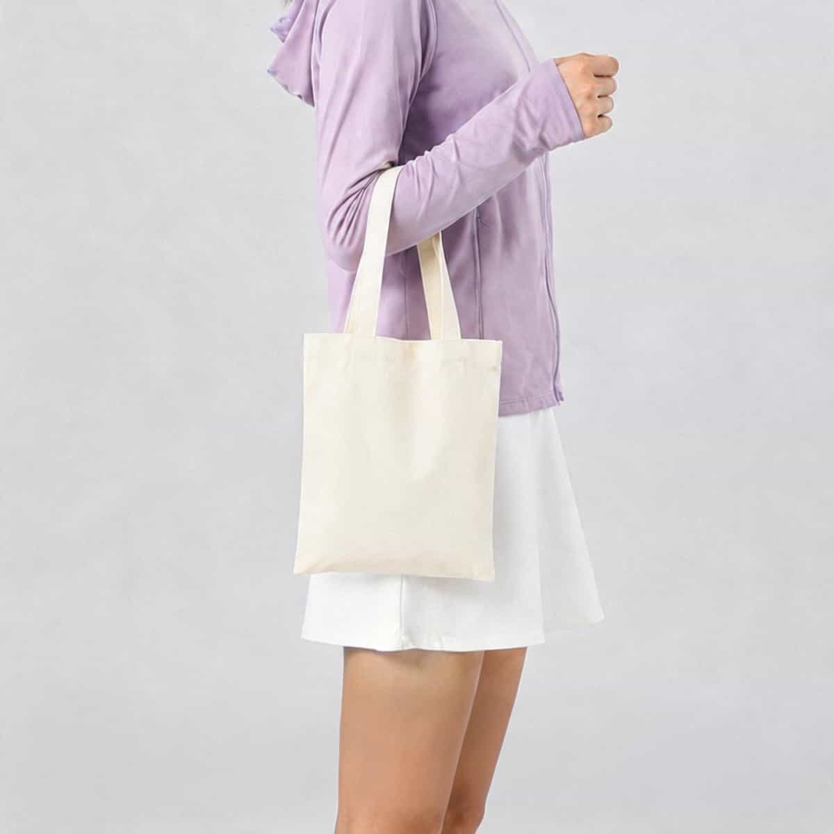 Blank Cotton Canvas Bag — In-Stock Plain Tote for Logo Printing
