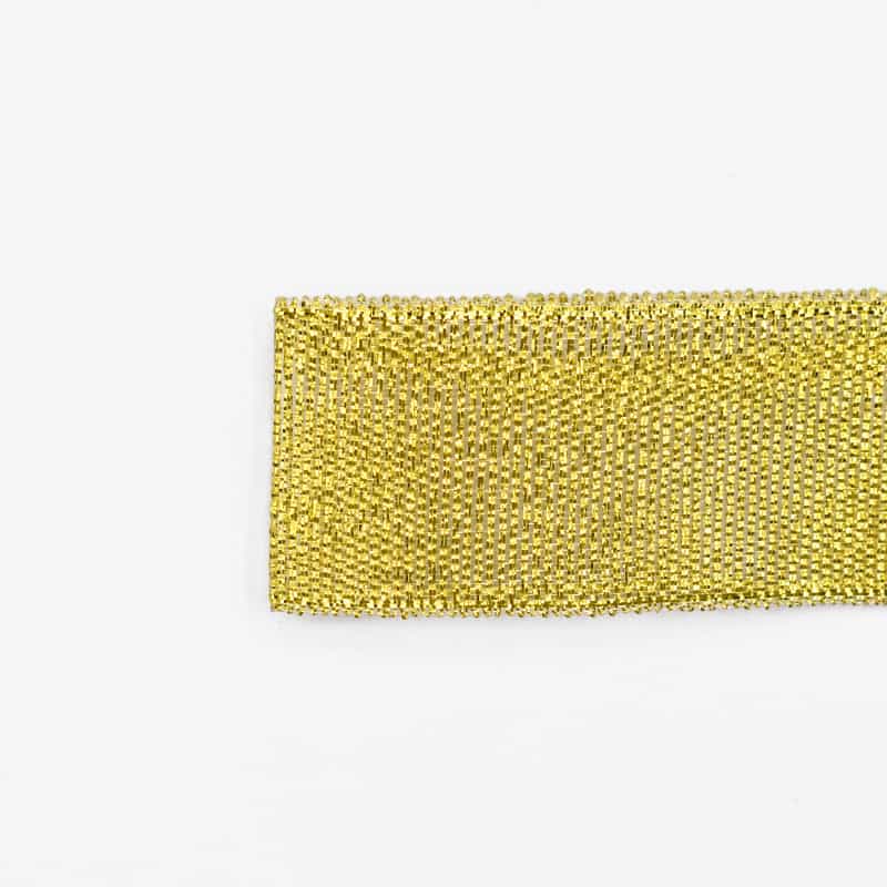 Metallic Glitter Ribbon — Gold & Silver Lurex Gift Trim