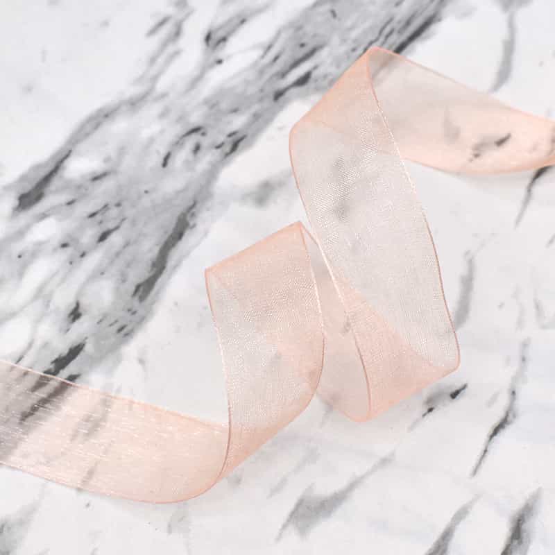 Sheer Organza Ribbon — Floral & Gift Wrap Voile, 45.7 m Roll