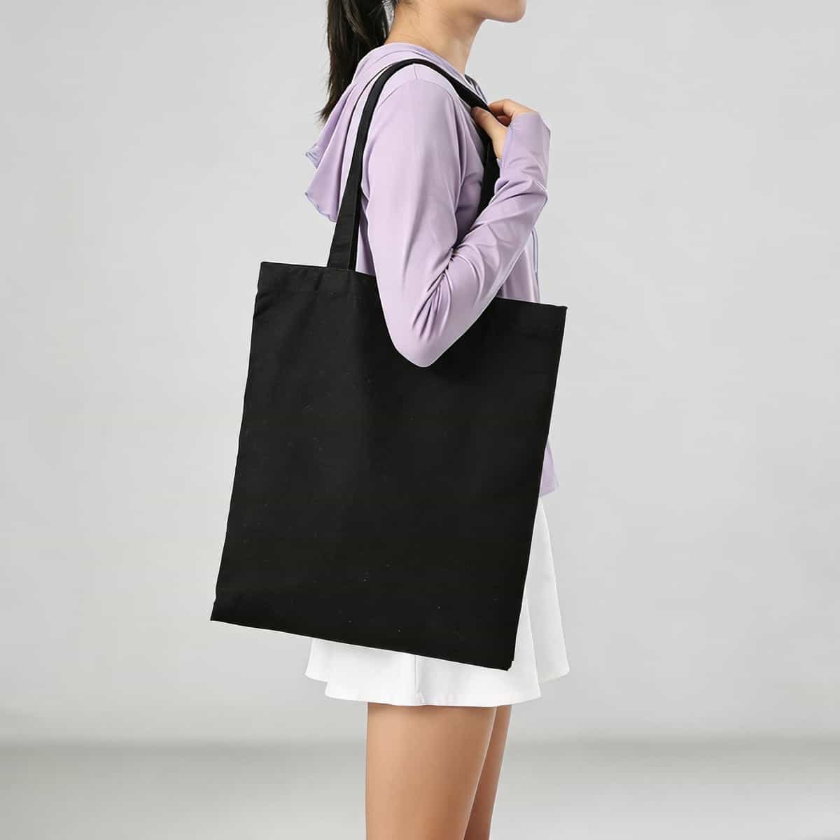 Blank Cotton Canvas Bag — In-Stock Plain Tote for Logo Printing