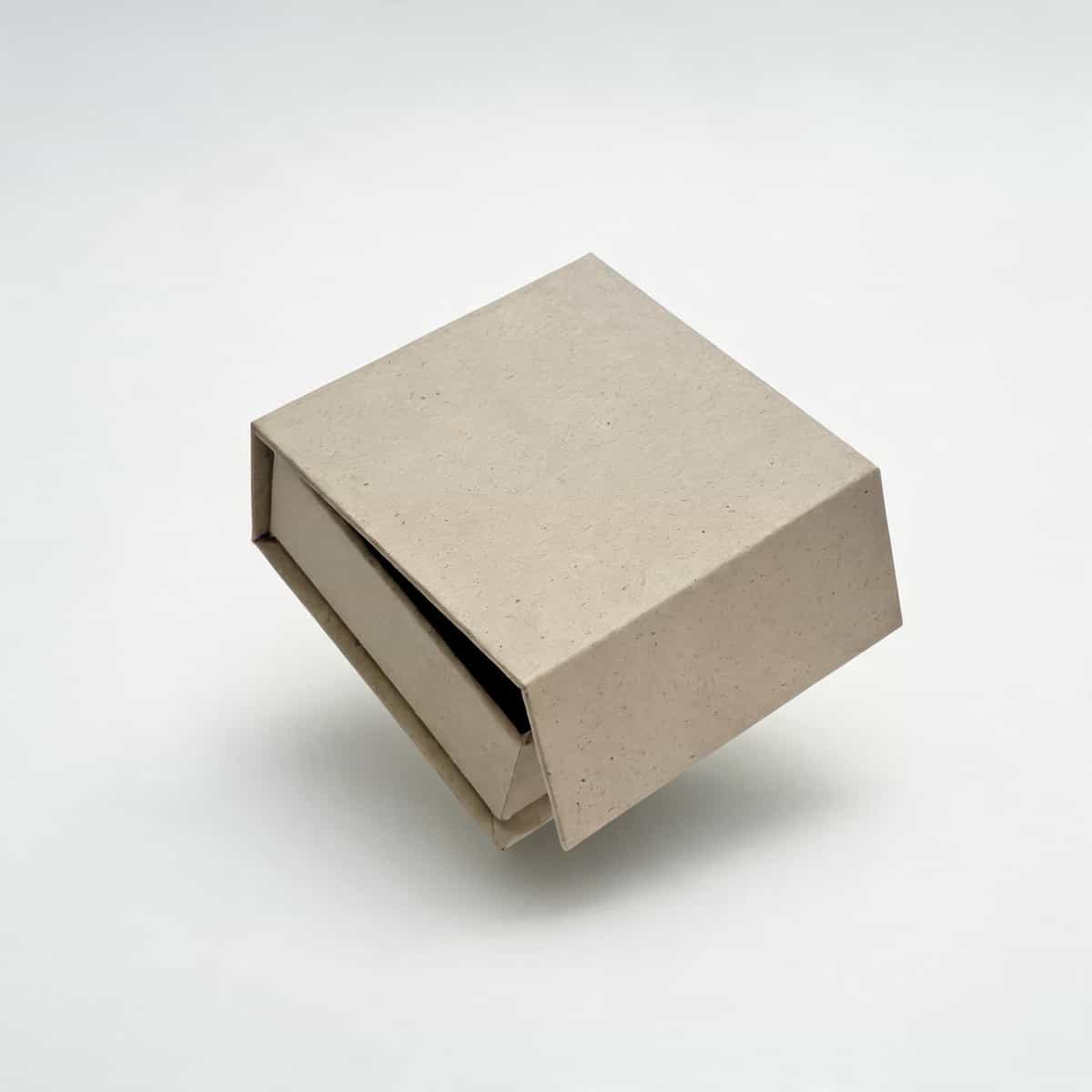 Slim Book-Style Jewelry Box —  Textured Paper Case