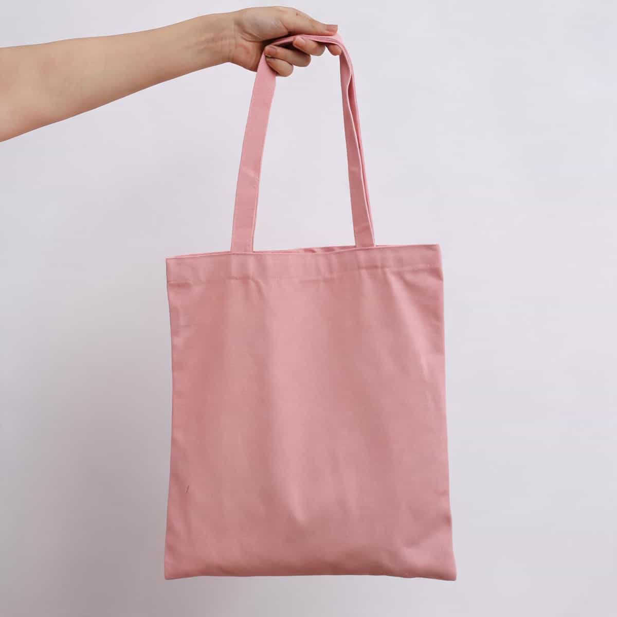 Ribbon-Handle Canvas Tote — 12 oz Promotional Shopper