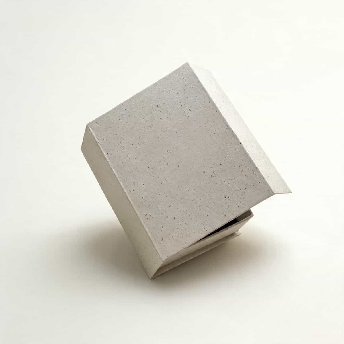 Slim Book-Style Jewelry Box —  Textured Paper Case