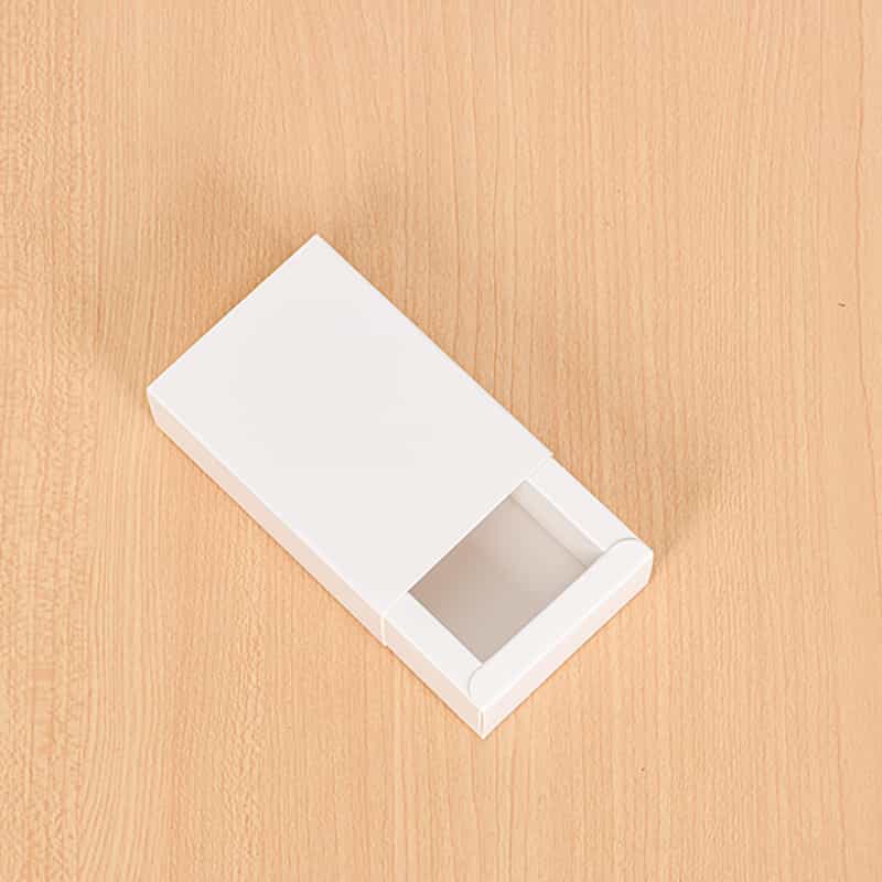 Foil-Stamped Drawer Box with PVC Window — Bookmark & Small Gift Packaging