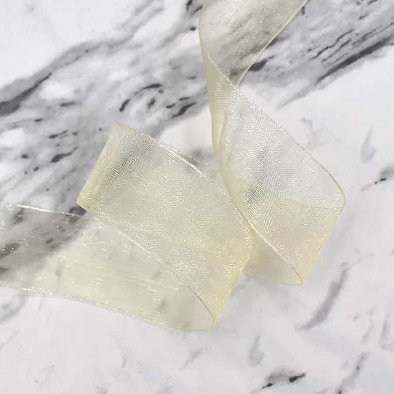 Sheer Organza Ribbon — Floral & Gift Wrap Voile, 45.7 m Roll