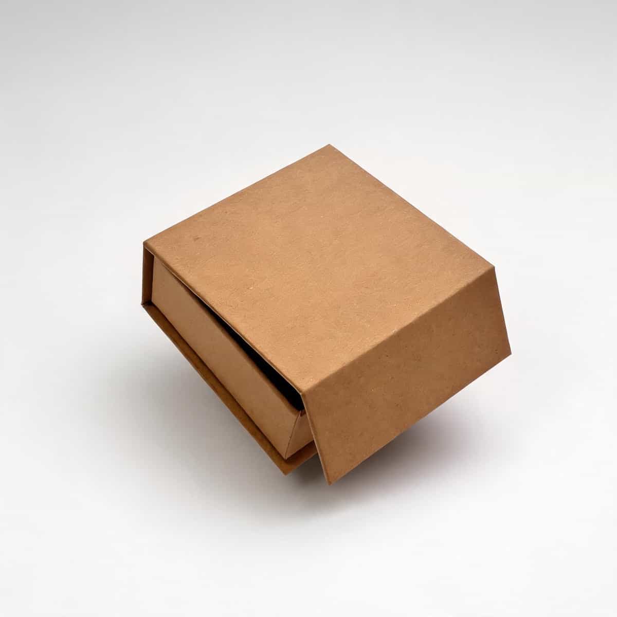 Slim Book-Style Jewelry Box —  Textured Paper Case
