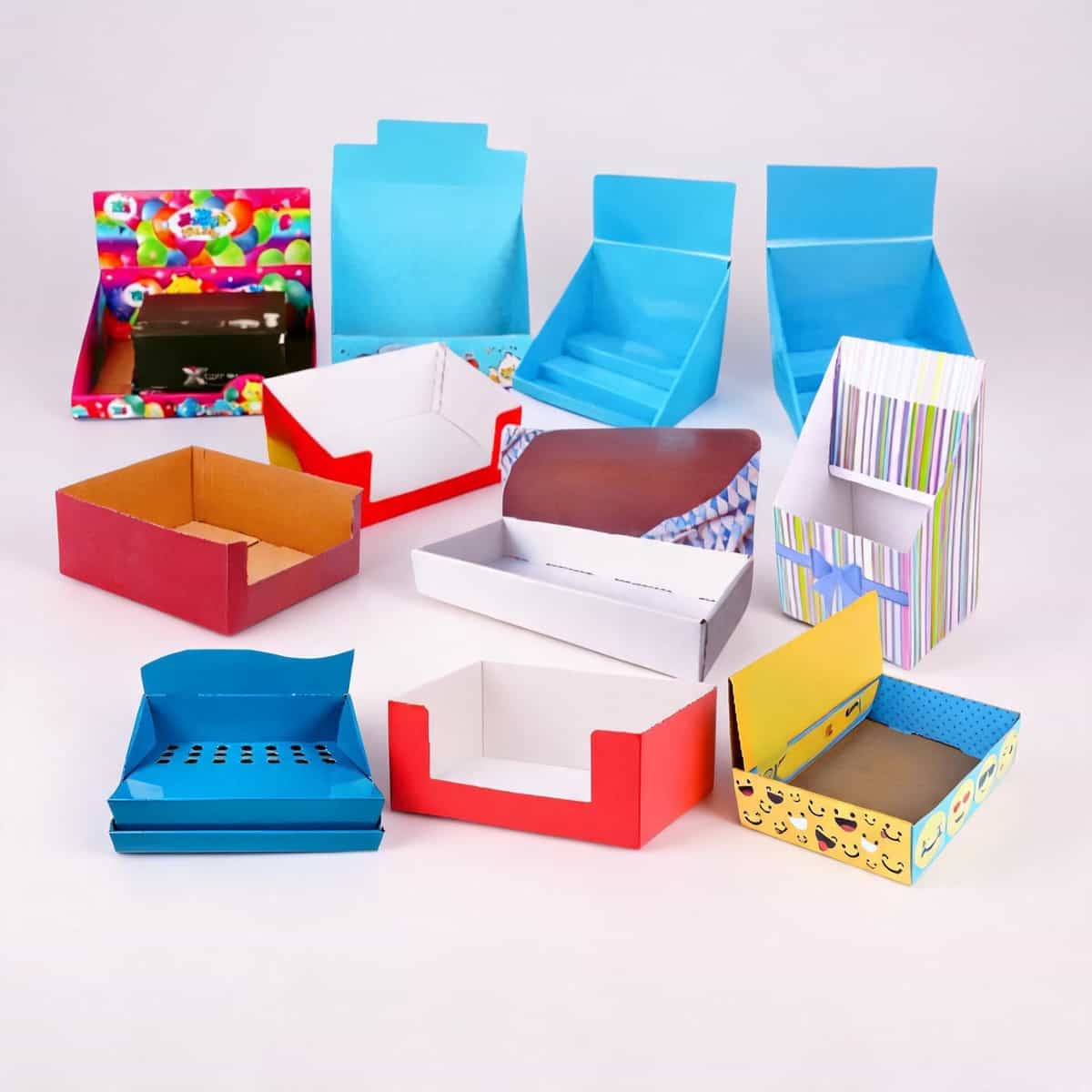 Custom Printed Corrugated Retail Box — Window, Partition & Display Formats