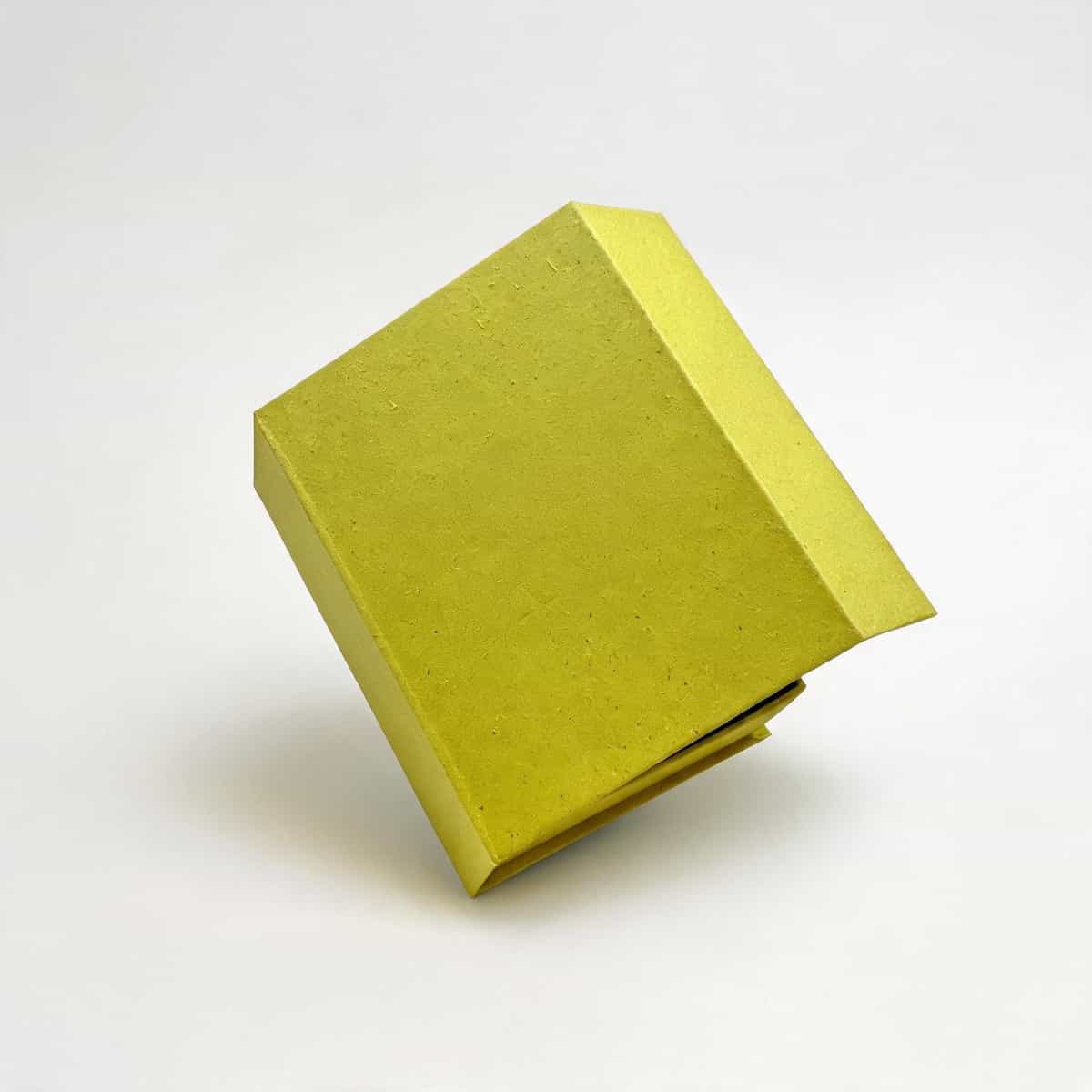 Slim Book-Style Jewelry Box —  Textured Paper Case