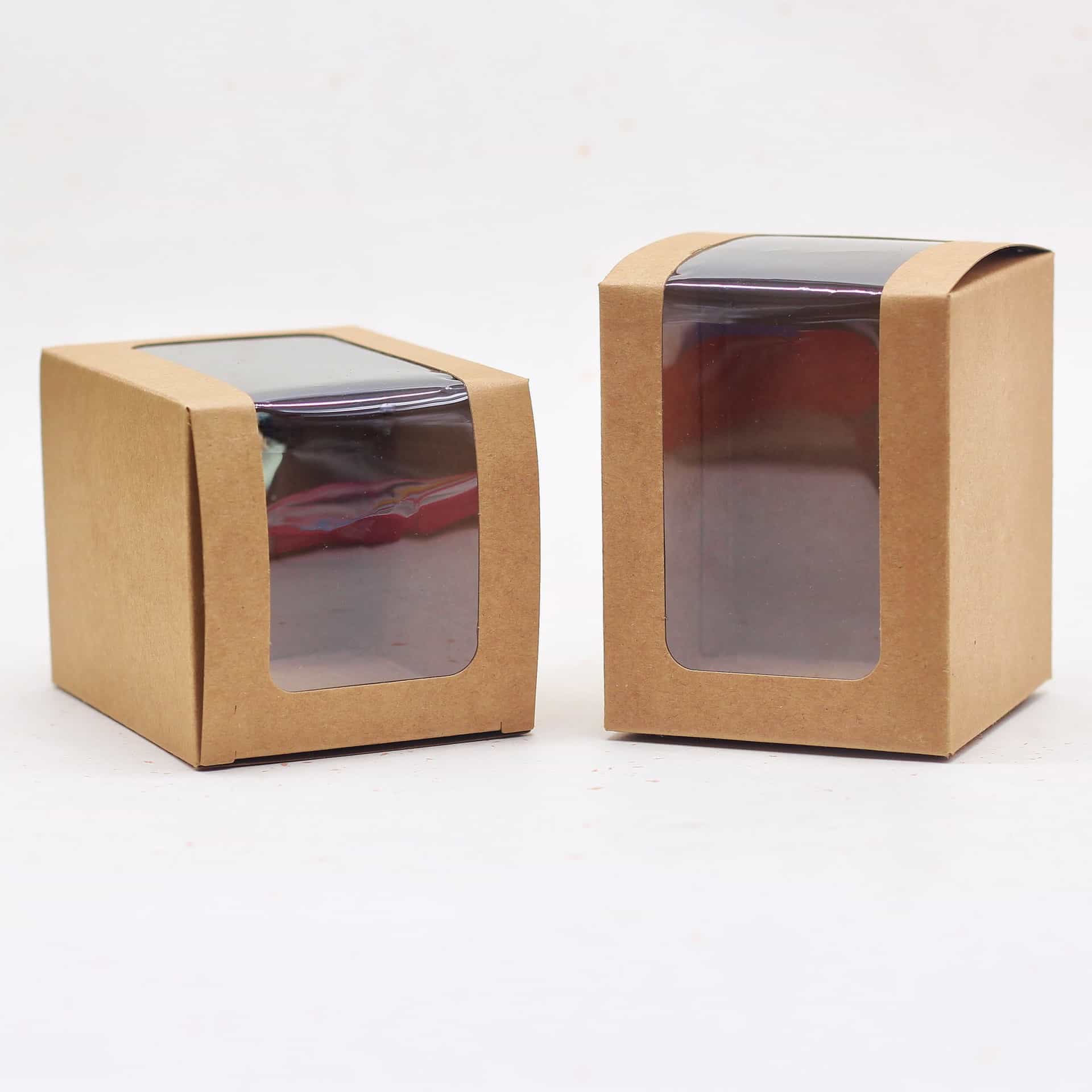 Snap-Bottom Window Box — Candle, Glassware & Trinket Retail Packaging