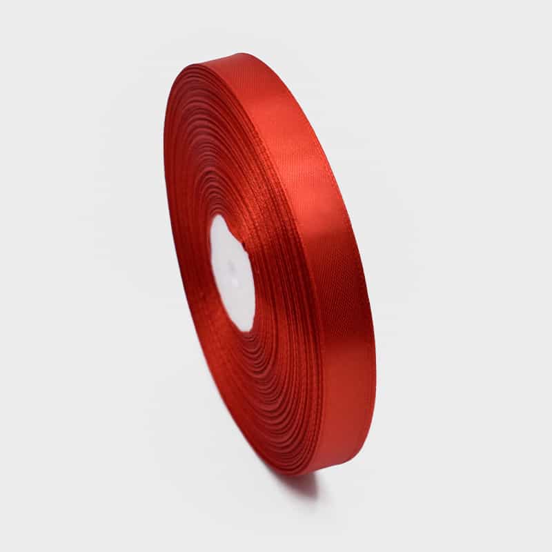 Classic Red Ribbon — 3 mm to 52 mm Festive & Ceremonial Satin