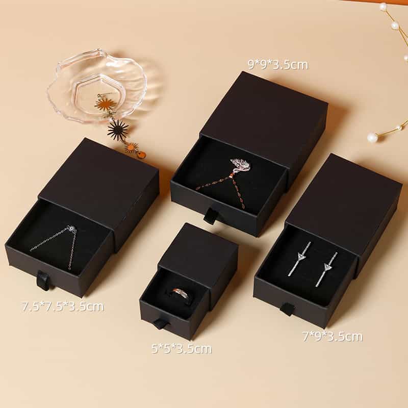 Jewelry Drawer Box — Marble & Matte Finish Retail Display Packaging
