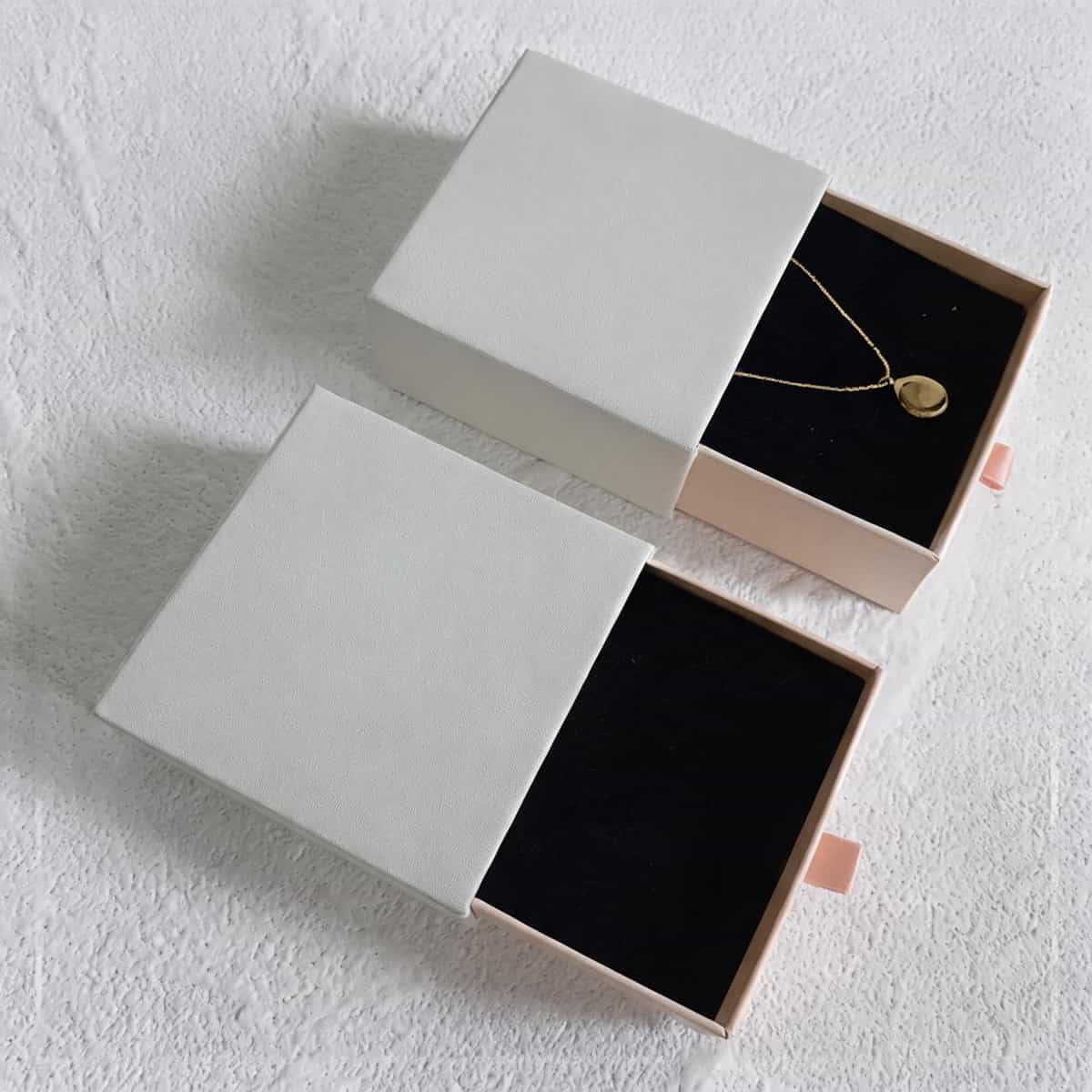 Jewelry Drawer Box — Marble & Matte Finish Retail Display Packaging