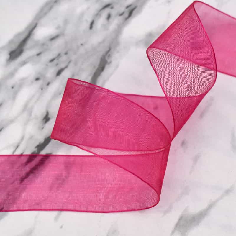 Sheer Organza Ribbon — Floral & Gift Wrap Voile, 45.7 m Roll