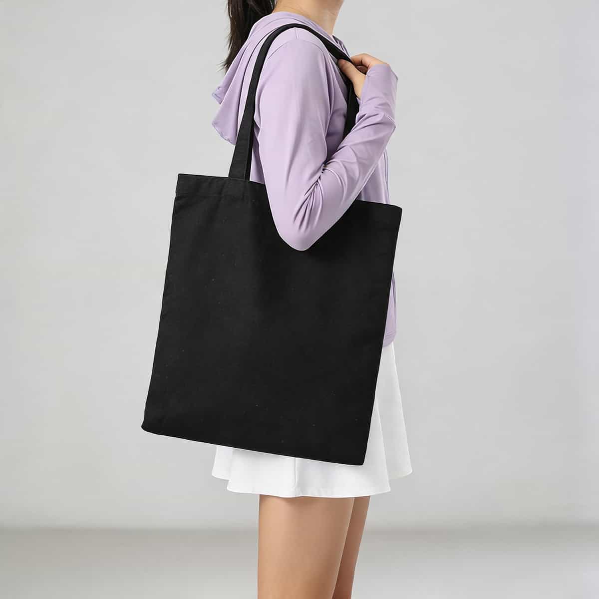 Blank Cotton Canvas Bag — In-Stock Plain Tote for Logo Printing