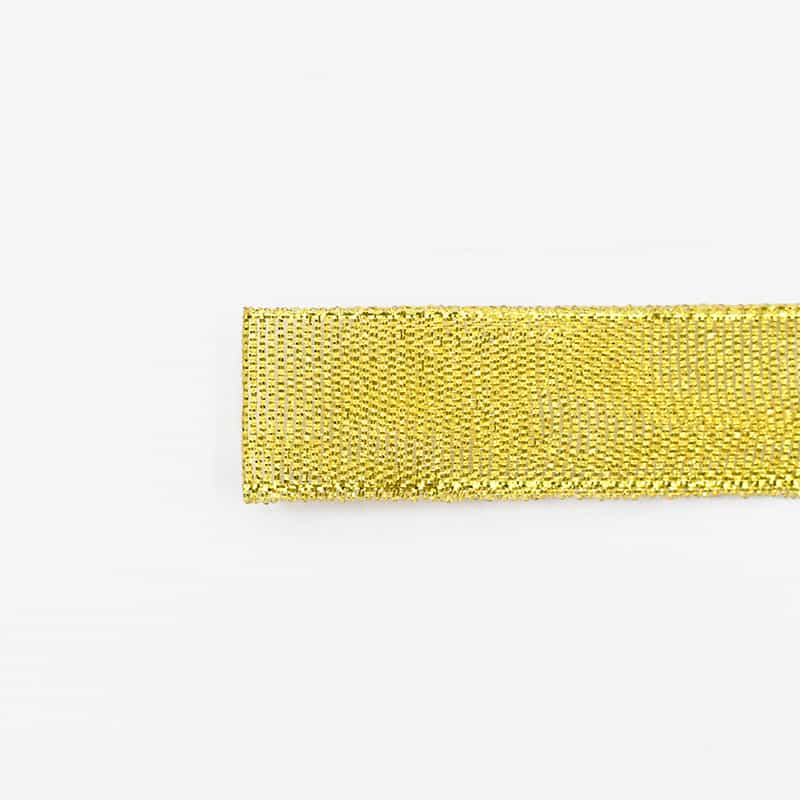 Metallic Glitter Ribbon — Gold & Silver Lurex Gift Trim