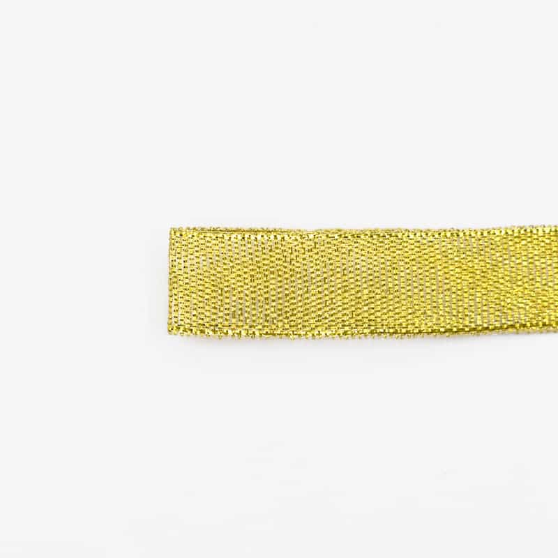Metallic Glitter Ribbon — Gold & Silver Lurex Gift Trim