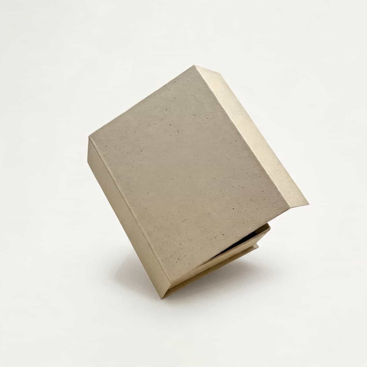 Slim Book-Style Jewelry Box —  Textured Paper Case