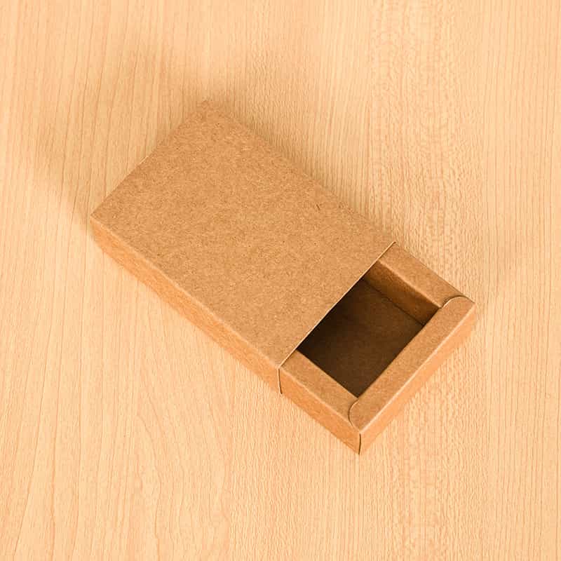 Foil-Stamped Drawer Box with PVC Window — Bookmark & Small Gift Packaging