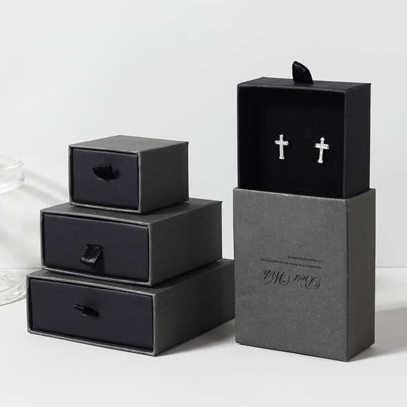 Jewelry Drawer Box — Marble & Matte Finish Retail Display Packaging