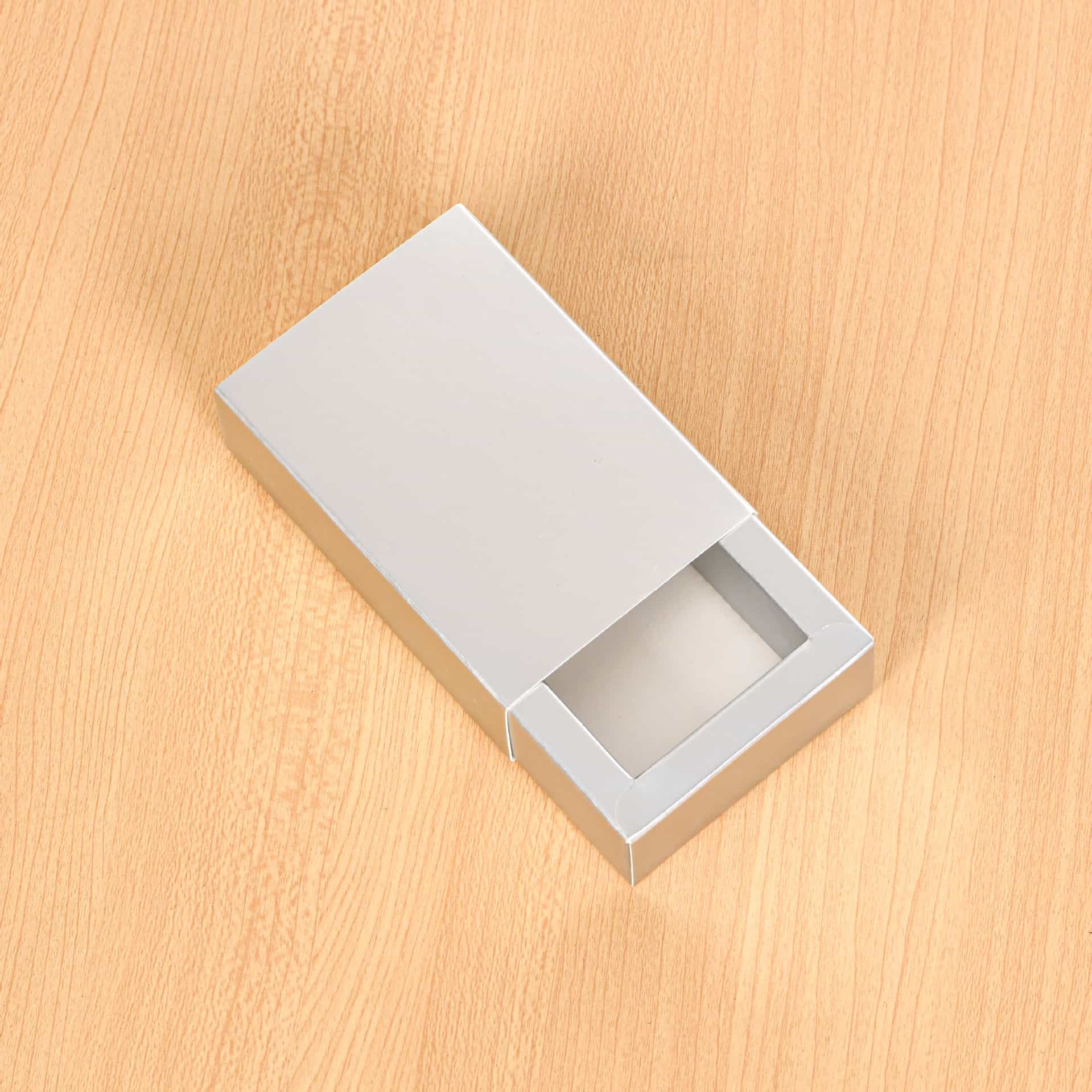Foil-Stamped Drawer Box with PVC Window — Bookmark & Small Gift Packaging
