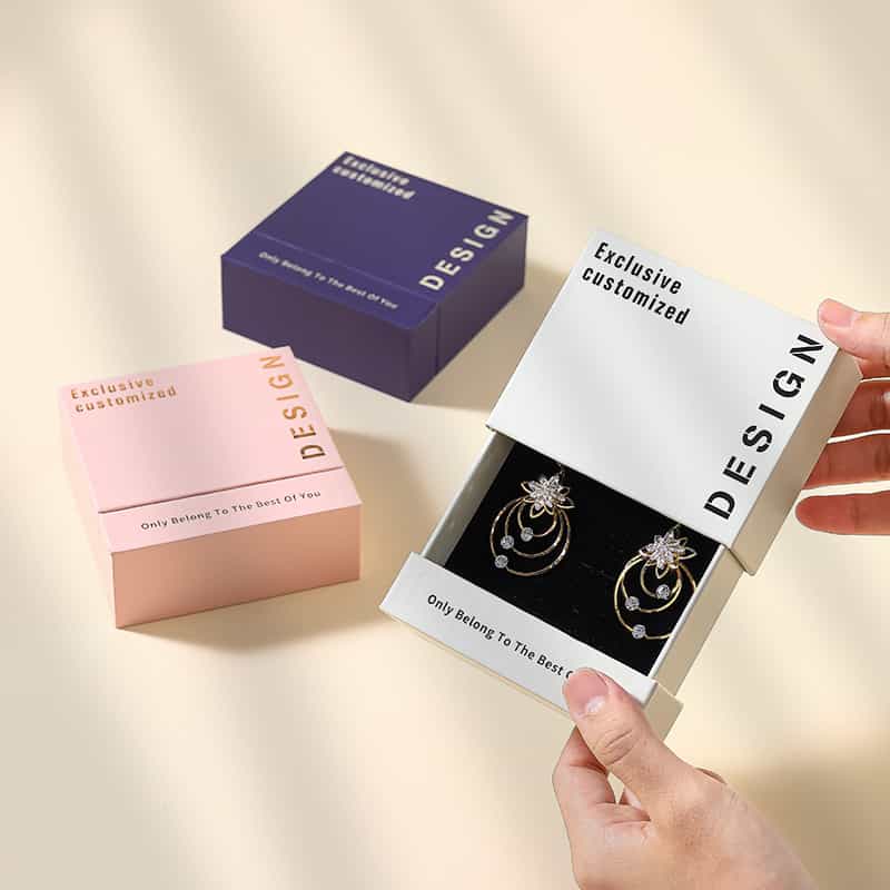 Jewelry Drawer Box — Marble & Matte Finish Retail Display Packaging