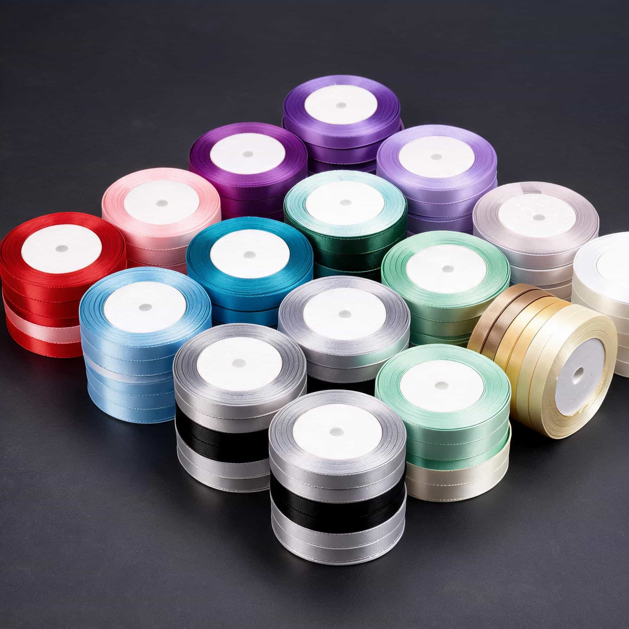 Satin Ribbon 10 mm — 84 Colours, 22.85 m Roll