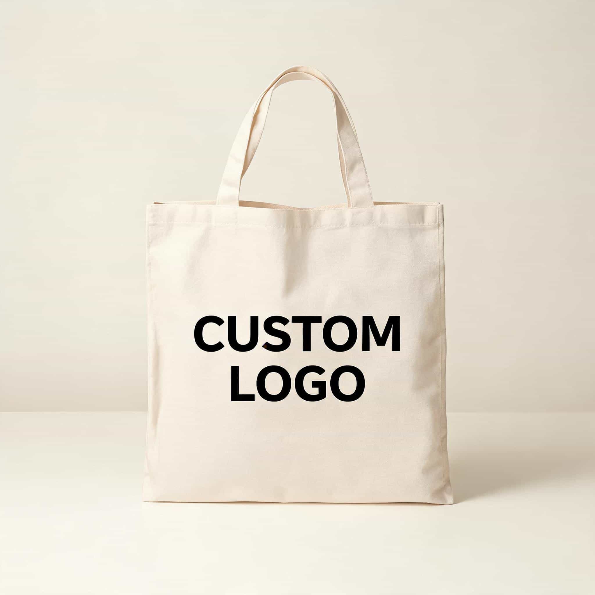 Blank Cotton Canvas Shoulder Tote — Student Shopper & Promotional Bag